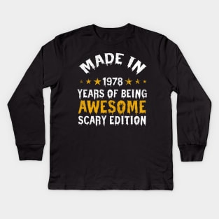 made in 1978 years of being limited edition Kids Long Sleeve T-Shirt